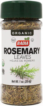Badia Organic Rosemary Leaves, 1 oz - Dried Rosemary Herb, Earthy & Aromatic, Gluten Free