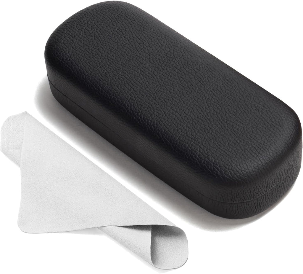 Marvolia Glasses Case Large Hard Shell Eyeglasses Case PU Leather Protective Case for Sunglasses Eyeglasses