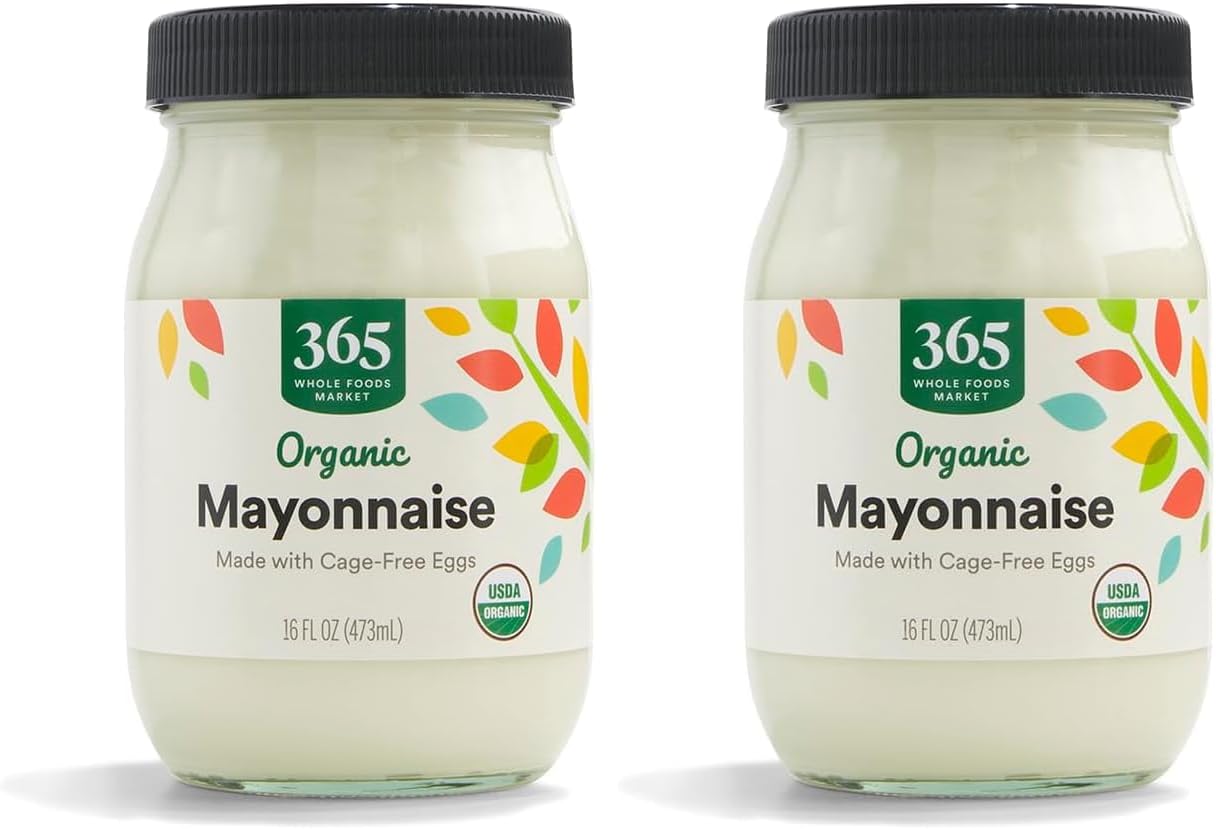 365 by Whole Foods Market, Organic Mayonnaise, 16 Fl Oz (Pack of 2)