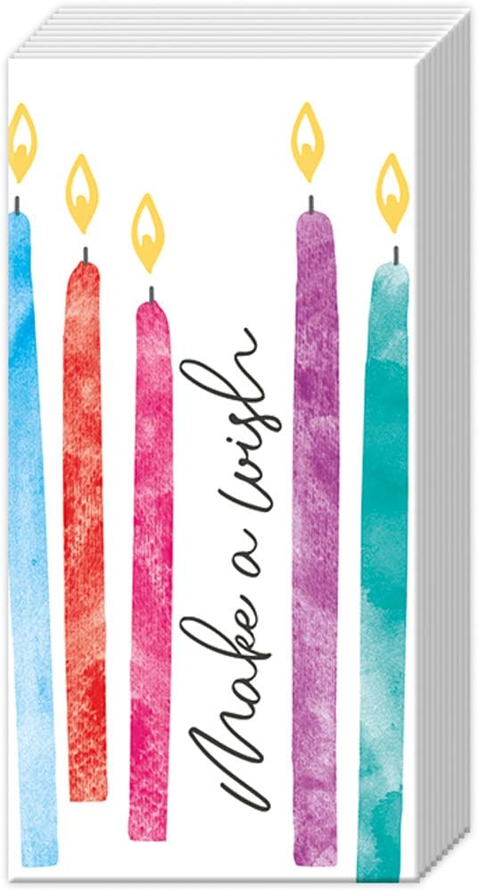 IHR Ideal Home Range Pocket Tissues 4-Ply Facial Tissue Pack, 10-Count, Birthday Wish, 1-Pack Only