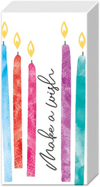 IHR Ideal Home Range Pocket Tissues 4-Ply Facial Tissue Pack, 10-Count, Birthday Wish, 1-Pack Only