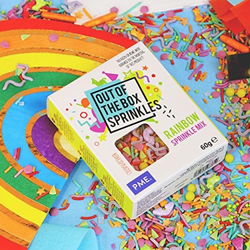 PME Out of the Box Sprinkles Themed Sugar Decorations 60g - Rainbow Mix