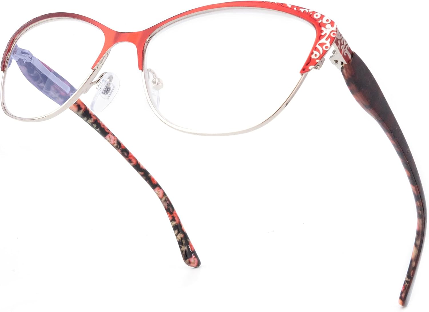 SKYWAY Women's Reading Glasses Elegant Blue Light Blocking Readers Computer Glasses Eyewear Ruby 2.0x