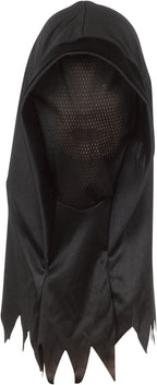Star Power Ghoul Hood Halloween Costume Polyester Full Over Head Mask, Black, One-Size