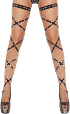 AIBEARTY Women Shiny Rhinestone Leg Wraps for Raves, Dancing, Music Festival