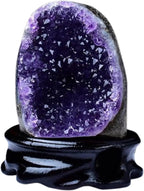 Raw Amethyst Crystal Cluster Irregular, Geode, Decorative Feng Shui Stone Purple Home Decor,610~710g Gemstone Stone