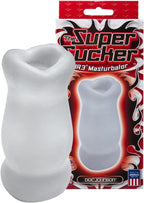 Doc Johnson The Super Sucker - ULTRASKYN Masturbator - Pocket Pal - Open-Ended Stroker - Proudly Made In America - Frost