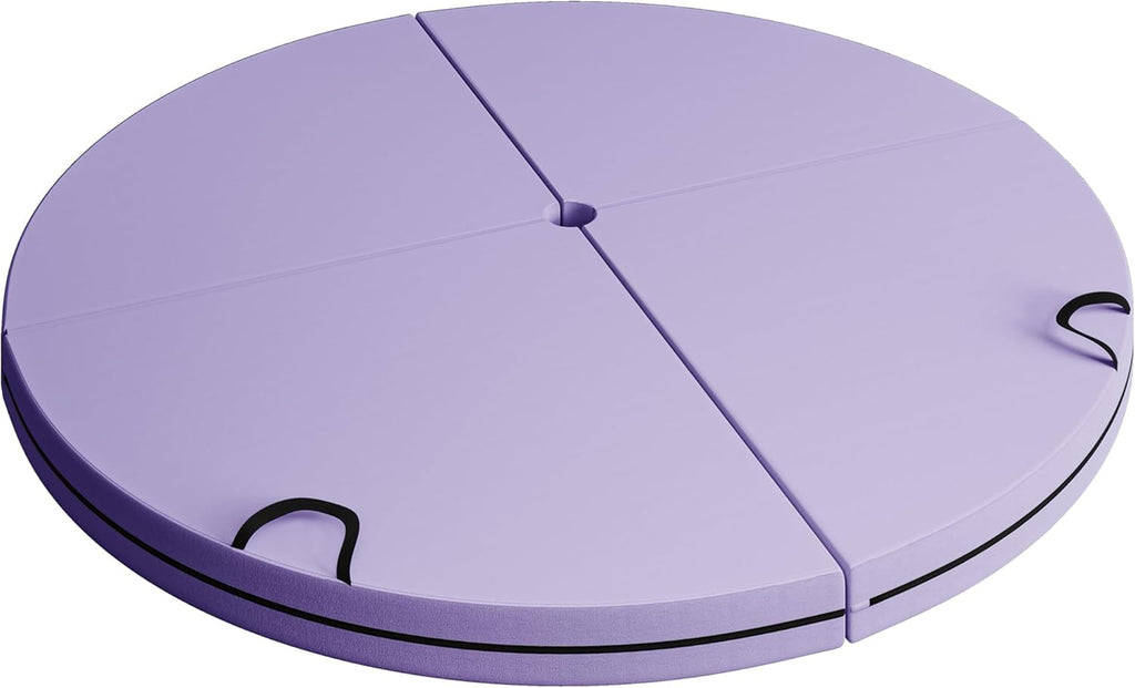 Soozier Pole Dance Crash Mat, 5ft Wide Foldable Pole Padding Crash Pad with Carrying Handles and 3.5" Thick EPE Foam for Dance Training and Exercise