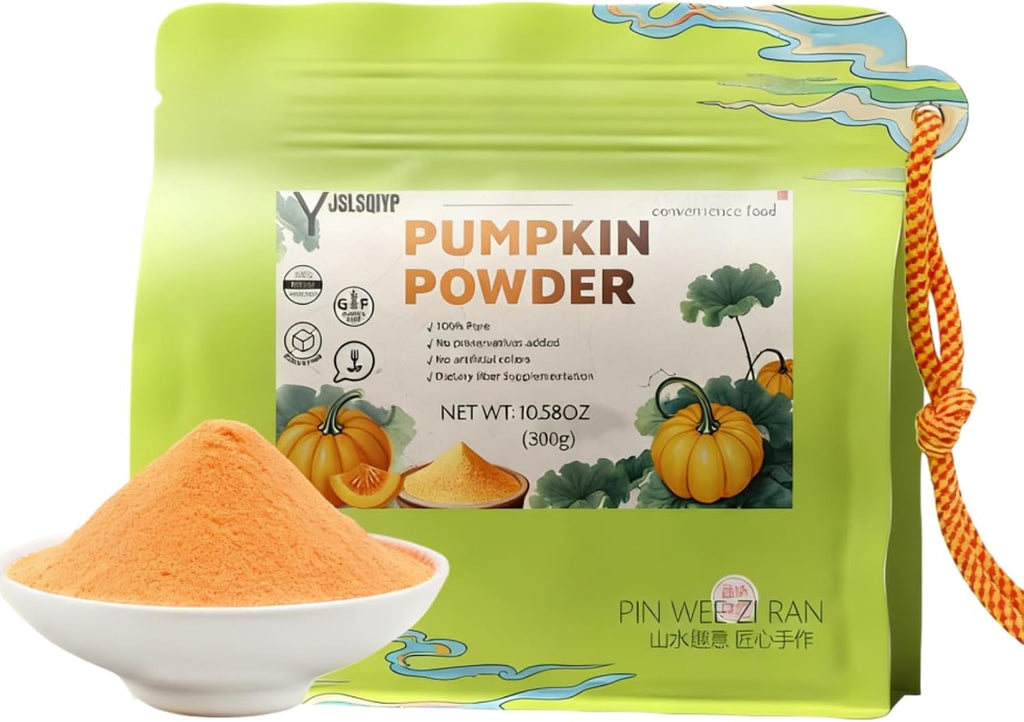 Organic Pumpkin Powder,10.58 oz, 100% Pure Sweet Pumpkin for Lattes, Baking & Smoothies | Vegan, Gluten-Free, Kosher | Easy Puree & Juice Mix-In