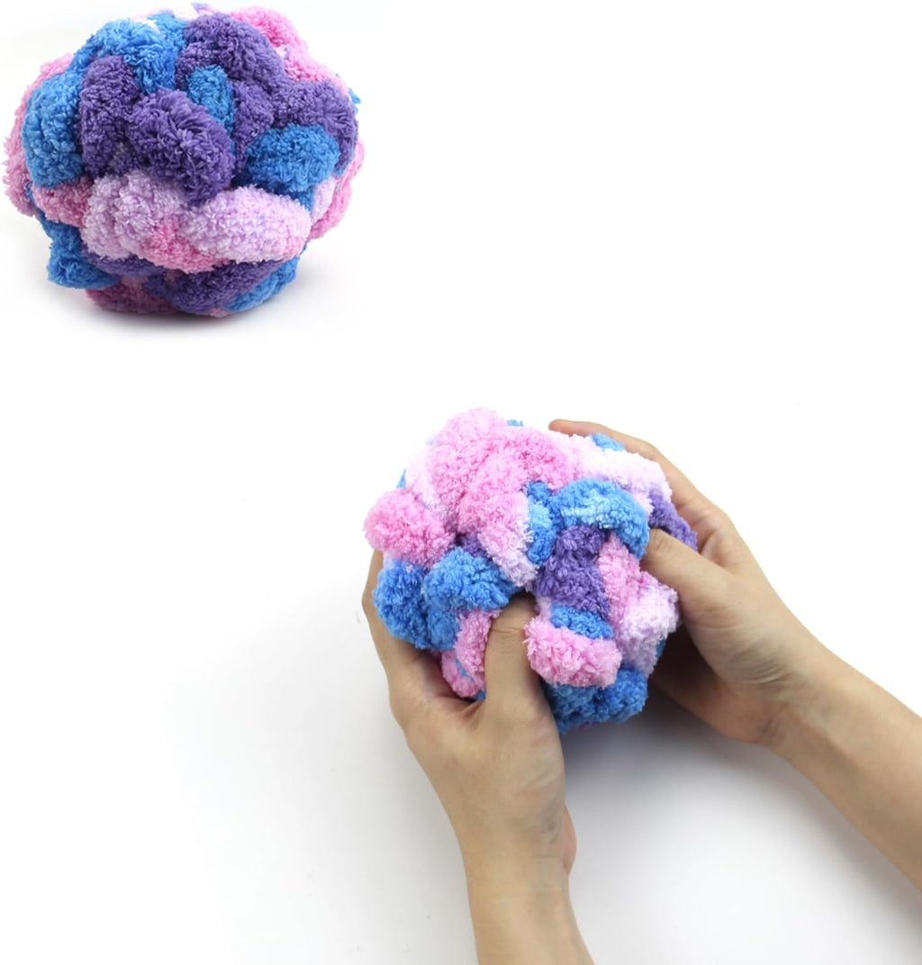Sensory Fidget Ball for Anxiety Relief and Alzheimer's Dementia - Squeezeable Fidget Ball for Alzheimer's Dementia, Autism, ADHD, Bouncy Ball for Skin Pickers and Special Needs (Blueberry)