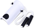 CAidRE Sock Aid - Wide 3.93" Sock Aid with Foam Handles, Sock Aide Device for Seniors, Sock Helper Easy On Easy Off for Regular Socks, White