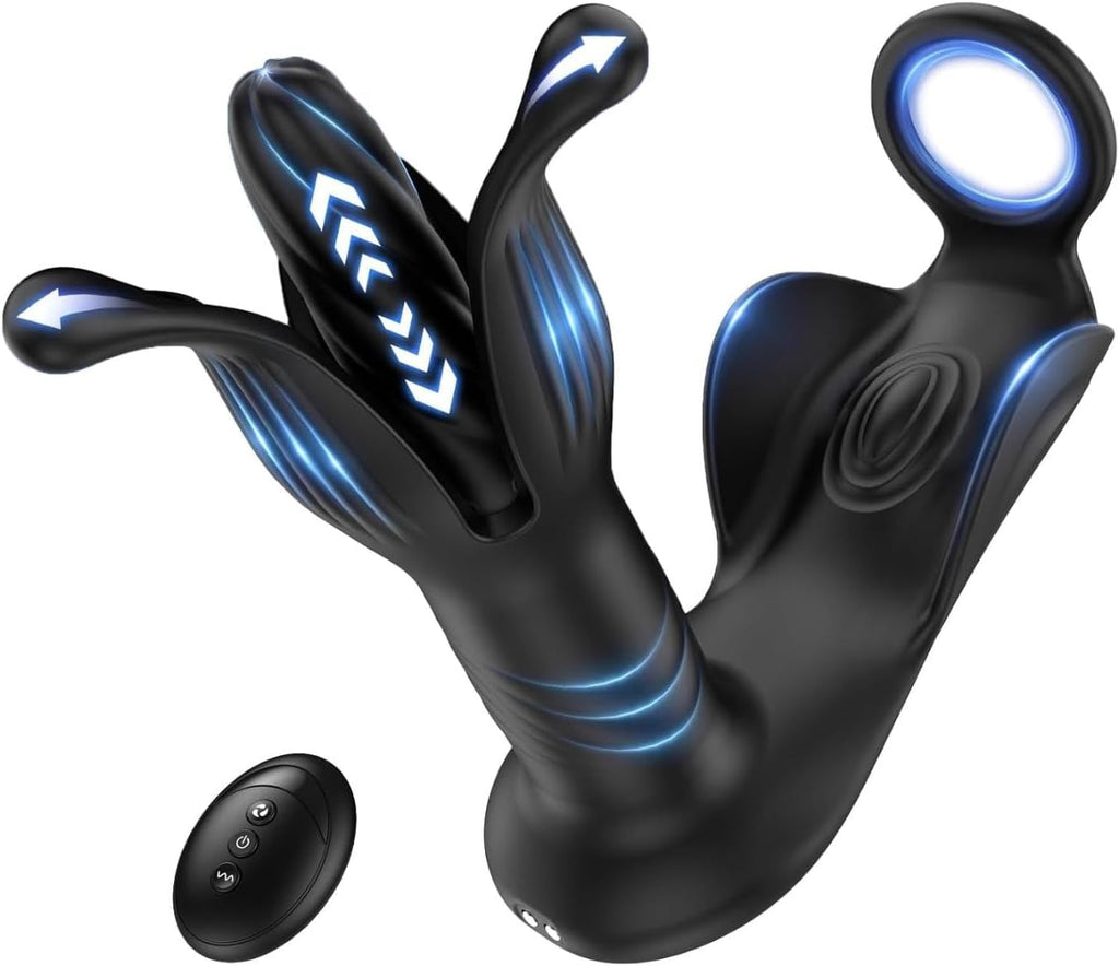 Special Silicone Massagers Kit with Water Resistant Play in Anywhere You Like for Man,2026 New Rechargeable Cordless Body Prostrate Massager with 9 Modes for Men Relax Massaging (Black)