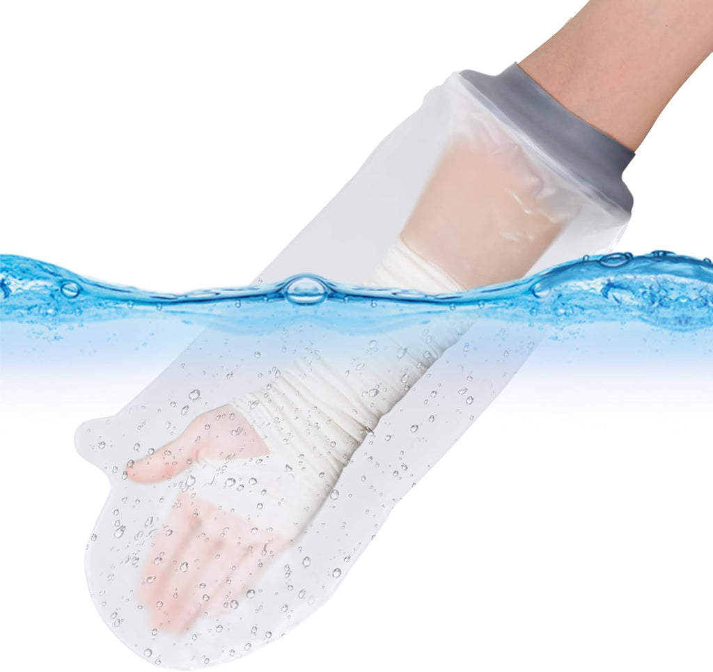 COMFYTHERA Waterproof Arm Cast Cover for Shower Wound Protector Bath Adult Watertight Cast Bag Showering for Surgery Bandage Broken Hand,Wrist,Finger, Elbow Reusable Durable (B-Short Arm-M)