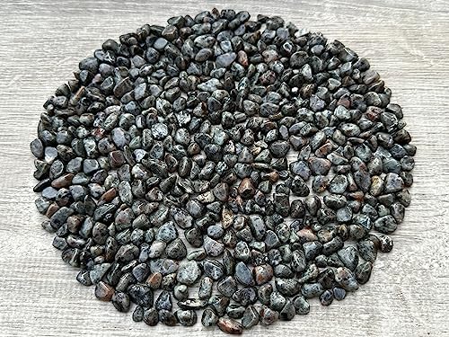 WHOLESALE Natural Semi Tumbled Flame Gemstone Chips, Flame Crushed Mini Crystals, Undrilled Crystal Chips (Flame, 1 Pound)