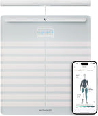 WITHINGS Body Scan - Smart Scale with Segmental Body Composition Analysis, Weighing Scales Body Weight & Vascular Age, Visceral Fat, Heart Rate, iOS/Android