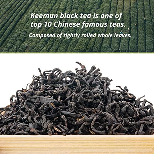 oriarmcha Aromatic Snail Keemun Black Tea Loose Leaf - Chinese Black Breakfast Tea Leaves Qimen Xiang Luo - 225g Ziplock Resealable Bag