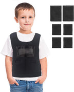 Weighted Vest for Kids with Sensory Issues, Kids Calming Weighted Compression Vest for Children - Include 6 Removable Weights