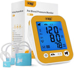 Veterinary Blood Pressure Monitor for Pet Dog and Cat, Animal Automatic Digital BP Machine with Large LCD Screen Backlight 3 Cuffs 270 Data Memory Silent