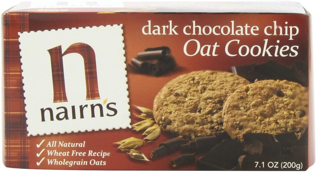 Nairns Oat Cookies Dark Chocolate Chip 7.1oz (200g) Case of 6