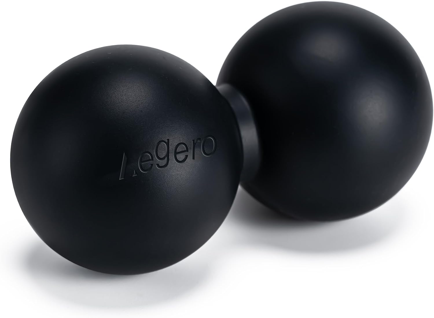 Aegero Peanut Massage Ball-Double Lacrosse Massage Ball, Mobility Ball for Myofascial Release,Yoga Therapy,Trigger Point Therapy,Muscle Knots and Acupoint Massage (Black Firm Ball)