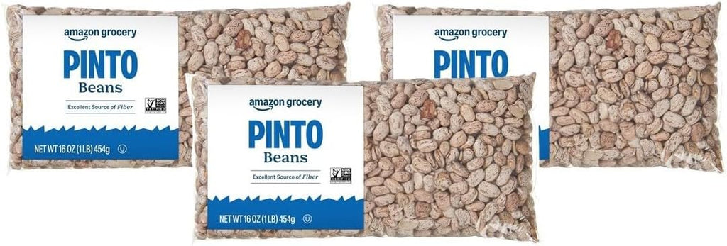 Amazon Fresh Pinto Beans, 16 Oz | Whole | Pack of 3