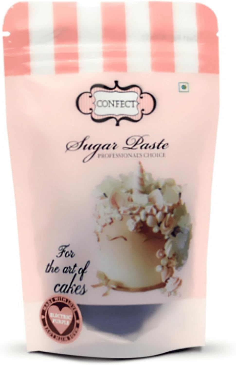 Confect Purple Fondant Icing | Smooth & Easy-to-Roll Edible Fondant | Perfect for Cake Decorating, Sculpting, and Covering Cakes | Chef-Preferred Choice | Vegan, Gluten-Free, Nut-Free, Palm Oil-Free- 8.8