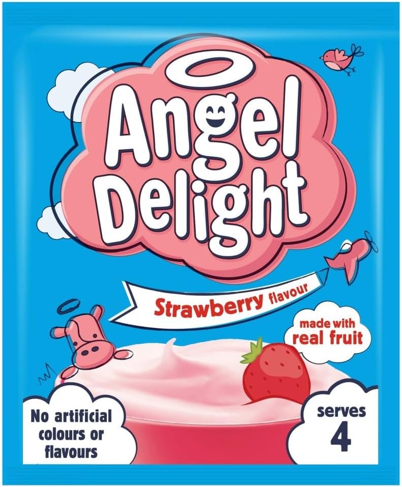 Angel Delight Strawberry Flavour - 59g - Pack of 6 (59g x 6)