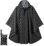 Fashion Hooded Rain Poncho Waterproof Raincoat Jacket with pocket for Women/Men/Adult