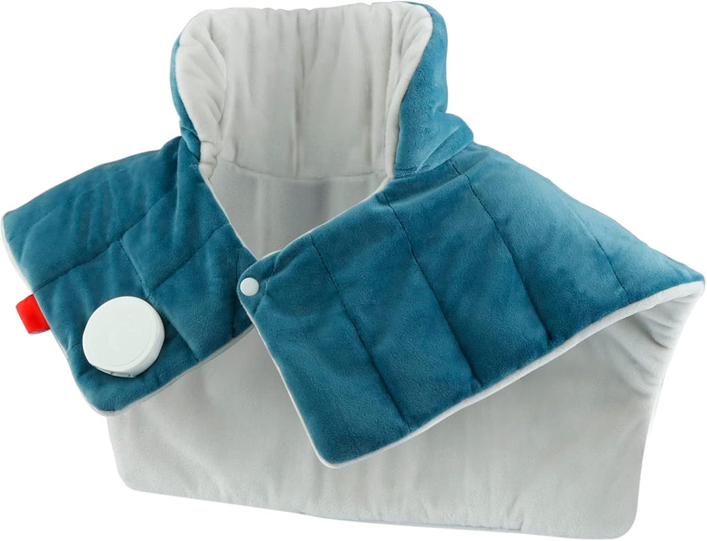 Comfytemp Heating Pad for Neck and Shoulders and Back, 2.6lb Weighted Electric Heating Pads FSA Eligible, Mothers Day Gifts for Mom Women Her, HSA Large Heated Wrap- 9 Heat Settings & 11 Timers