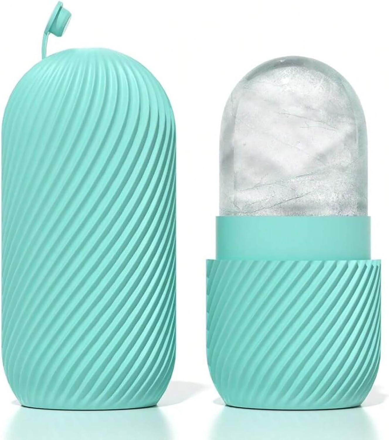 One Silicone Ice Face Roller Mold - Reusable Ice Cube Tray For Reducing Puffiness, Enhancing Skin Care And Facial Massage