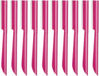 Eyebrow Trimmer, Completely Stainless Steel Eyebrow Razor Shaper for Men and Women, Grooming Shavers(10 pcs/box)