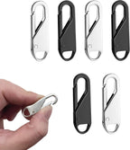 6 PCS Zipper Pull Replacements, Zipper Repair Kit Zipper Slider Pull Tab Universal Zipper Fixer Metal Zipper Head Pullers Handle Zipper Extenders for Clothing Jackets Backpack Boots Purse Coat