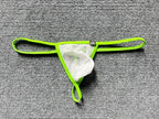 Gogobear Mens G-String Transparent Thong Sexy Low Rise Breathable Panties Mesh Bulge Pouch T-Back Underwear