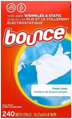 Bounce Fabric Softener Sheets, Fresh Linen Scent, 240 Count