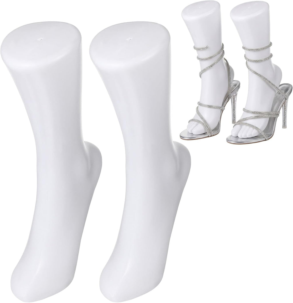 2pcs Feet Mannequin Ankle Bracelet Plastic Women Foot Model Female Sock Display Short Stocking Mannequin Manican