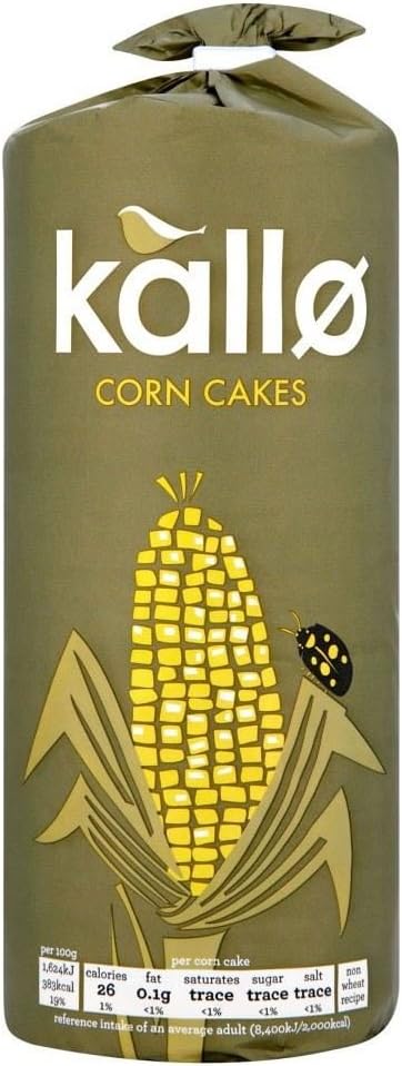 Kallo Organic Corn Cakes (130g) - Pack of 2