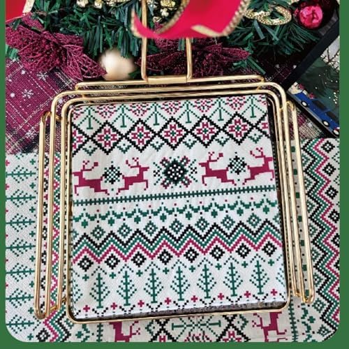 Christmas Paper Napkins Disposable Decorative Napkin 2-Ply Xmas New Year Party Dining Napkin Paper for Decoupage (XR7181)