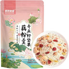 Lotus Root Powder Soup Mix, Instant Chinese Asian Cuisine, Includes Nuts, Chia Seeds, Osmanthus, Black Sesame Seeds, Jujube & Sweet Snacks Box 17.63 Oz (500g)