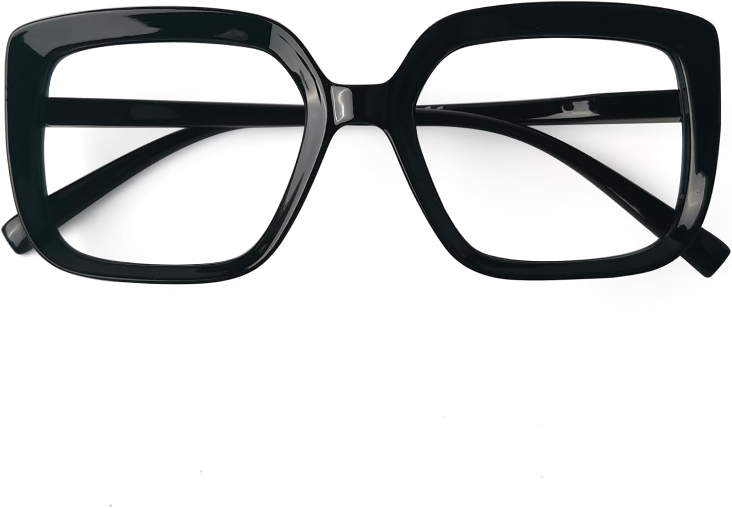 Eyekepper Reading Glasses for Women Large Frame Readers Eyeglasses Oversize - Black +2.25