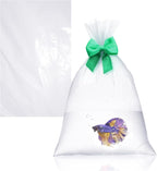 Clear Plastic Fish Bags, 10 х 20 Inch, 2 Mil Poly Bags, Pack of 100, Unprinted Clear Poly Bag for Aquarium Species Transfer and Transport