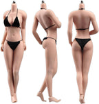 Fremego 1/6 Scale Female Body,12inch Asian Girl Type Seamless Figure Body Super Flexible Large Bust Miniature Action Figure Collectible (Normal Skin AB003S)