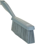 Vikan 458788 Bench Cleaning Brush, Polypropylene/Polyester Soft Bristle Dustpan Brush & Sweeper With Handle, 14-Inch, Gray