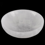 Wish Well Large Selenite Bowl – 5.5" Selenite Crystal Bowl – Mined & Crafted in Morocco – Ideal for Cleansing Crystals & Healing Stones - Protection Crystals - Spiritual Gift & Decor