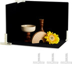 Boards Photo Backdrop, Black Velvet Replica Surface, Food Photography Backdrops for Flat Lay, 3 PCS(S Size: 15.8 x 11.8 Inch), MDAOCRY