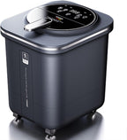 YVYKFZD Portable Foot Spa Bath, Foot Massager with Removable Massage Rollers, Heat, Jets, for Relaxing Tired Feet
