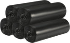 5 Rolls Small Trash Garbage Bags, 4 Gallon Strong Thin Material Disposable Kitchen Garbage Bags, Durable Plastic Trash Bags for Office Home Bedroom Garden Waste Bin, 200 Counts (Black)