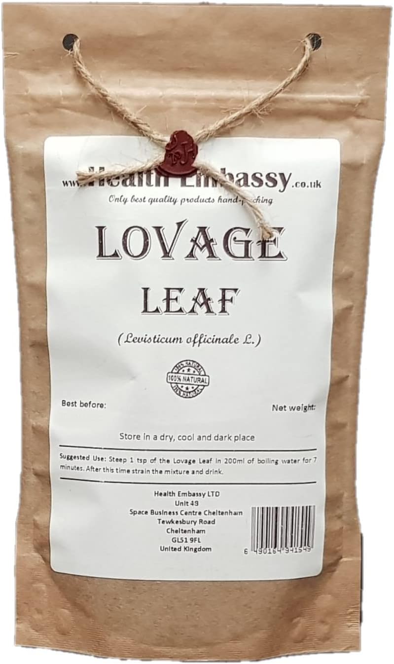 Health Embassy Lovage Leaf | Levisticum Officinale L | Herbal Tea (100g)