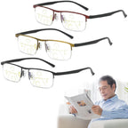 Phizeza Reading Glasses, Phizeza Far and Near Dual-use Reading Glasses, Phizeza Progressive Reading Glasses (3PCS,2 x)