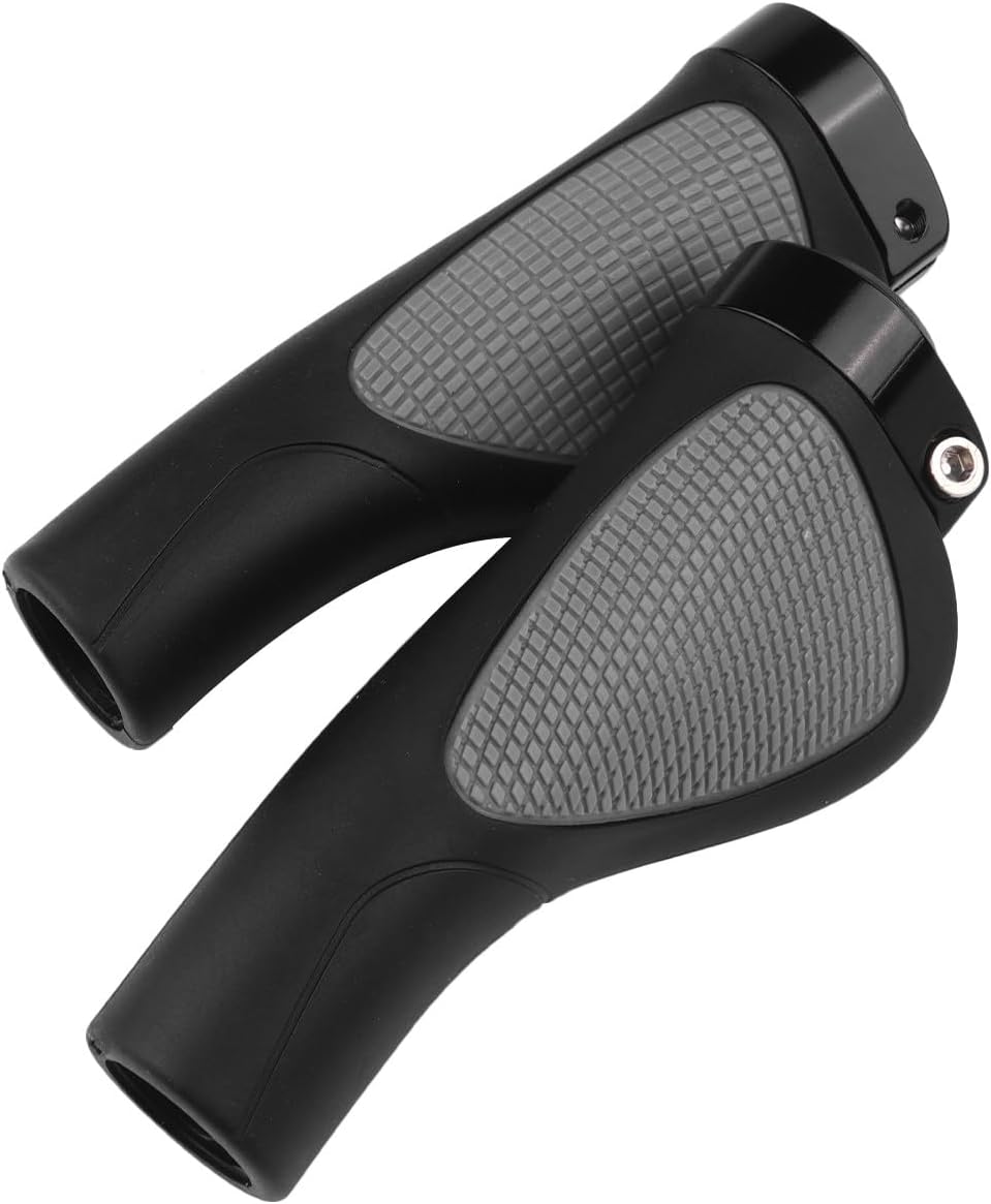 Bike Handlebar Grips Rubber Anti-Slip Cover Set Sturdy Cycling Handle Grips for Mountain and Road Bikes for Improved Control and Comfort