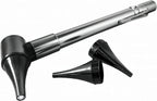 Third Generation Dr Mom Slimline Stainless LED Pocket Otoscope with Soft White Natural Hue Light Spectrum in Clamshell Packaging